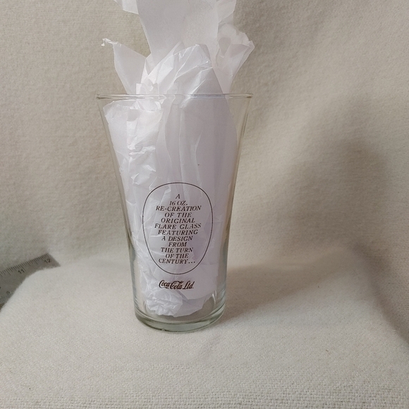 coca Cola Re-creation Flare Glass 16oz - Picture 2 of 8